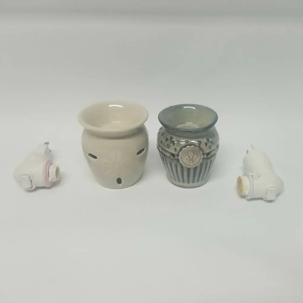 2 Scentsy Plug In Mini Nightlight Fragrance Warmers Sand Dollar Fleur De Lis